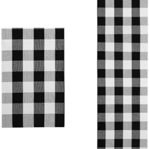 KOZYFLY Buffalo Plaid Area Rugs - 2x3 Ft & 2x8 Ft - Cozy Home Décor for Living Room & Bedroom - Durable & Stylish Design