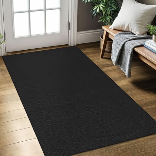 KOZYFLY Kitchen Runner Rug 2x6 ft - Washable Non-Slip Rubber Backed Floor Carpet for Hallways & Entryways, Cotton Materi
