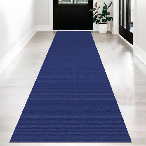 KOZYFLY Kitchen Runner Rug 2x6 ft - Washable Non-Slip Rubber Backed Floor Carpet for Hallways & Entryways, Cotton Materi