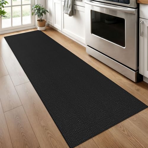 KOZYFLY Kitchen Runner Rug 2x6 ft - Washable Non-Slip Rubber Backed Floor Carpet for Hallways & Entryways, Cotton Materi