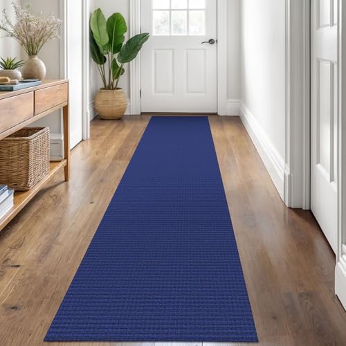 KOZYFLY Kitchen Runner Rug 2x6 ft - Washable Non-Slip Rubber Backed Floor Carpet for Hallways & Entryways, Cotton Materi
