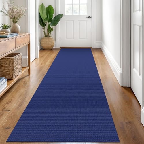 KOZYFLY Kitchen Runner Rug 2x6 ft - Washable Non-Slip Rubber Backed Floor Carpet for Hallways & Entryways, Cotton Materi