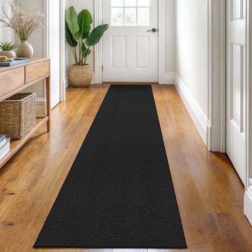 KOZYFLY Kitchen Runner Rug 2x6 ft - Washable Non-Slip Rubber Backed Floor Carpet for Hallways & Entryways, Cotton Materi