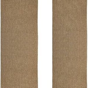 KOZYFLY Boho Bathroom Rugs | Washable Non-Slip Tan Cotton Entryway & Kitchen Rugs | Perfect for Laundry Room & Bedroom |