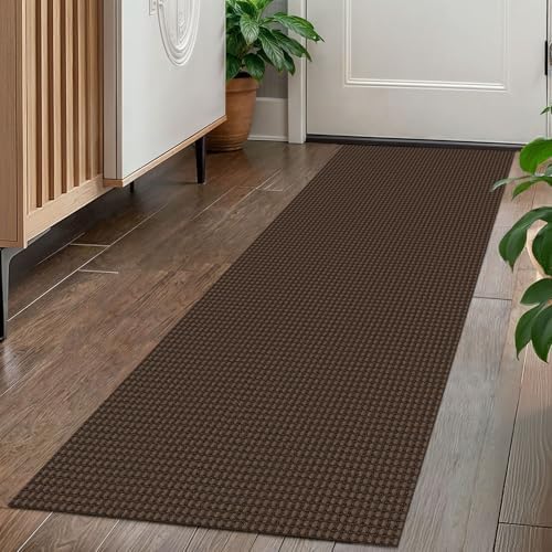 KOZYFLY Kitchen Runner Rug 2x6 ft - Washable Non-Slip Rubber Backed Floor Carpet for Hallways & Entryways, Cotton Materi