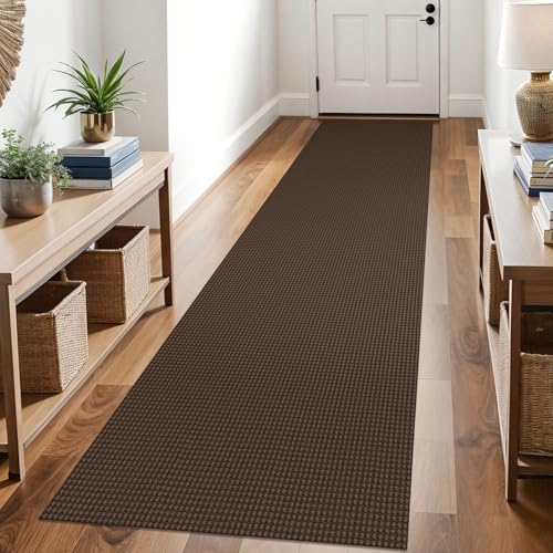 KOZYFLY Kitchen Runner Rug 2x6 ft - Washable Non-Slip Rubber Backed Floor Carpet for Hallways & Entryways, Cotton Materi