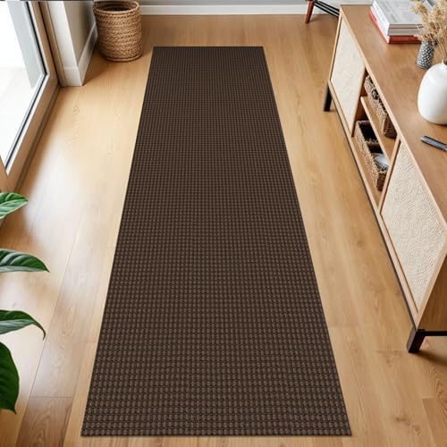 KOZYFLY Kitchen Runner Rug 2x6 ft - Washable Non-Slip Rubber Backed Floor Carpet for Hallways & Entryways, Cotton Materi