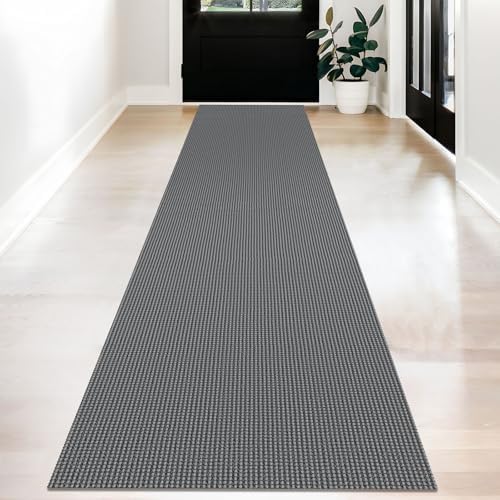 KOZYFLY Kitchen Runner Rug 2x6 ft - Washable Non-Slip Rubber Backed Floor Carpet for Hallways & Entryways, Cotton Materi