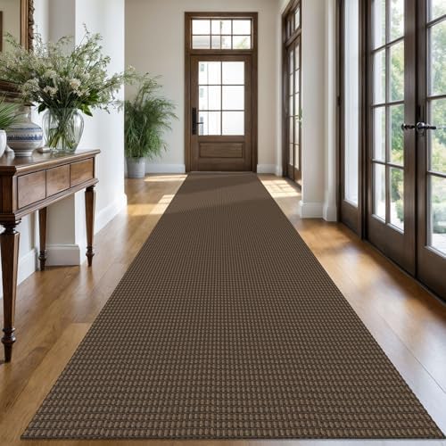 KOZYFLY Kitchen Runner Rug 2x6 ft - Washable Non-Slip Rubber Backed Floor Carpet for Hallways & Entryways, Cotton Materi