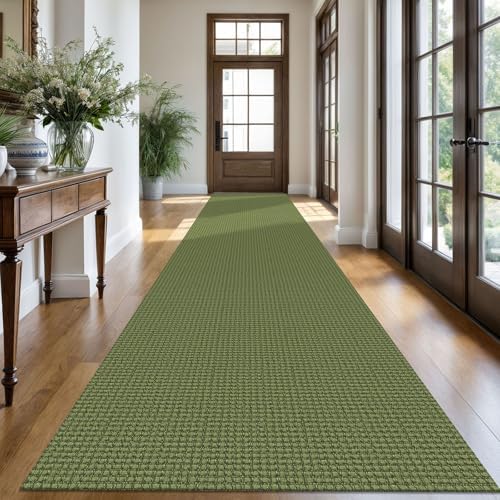 KOZYFLY Kitchen Runner Rug 2x6 ft - Washable Non-Slip Rubber Backed Floor Carpet for Hallways & Entryways, Cotton Materi