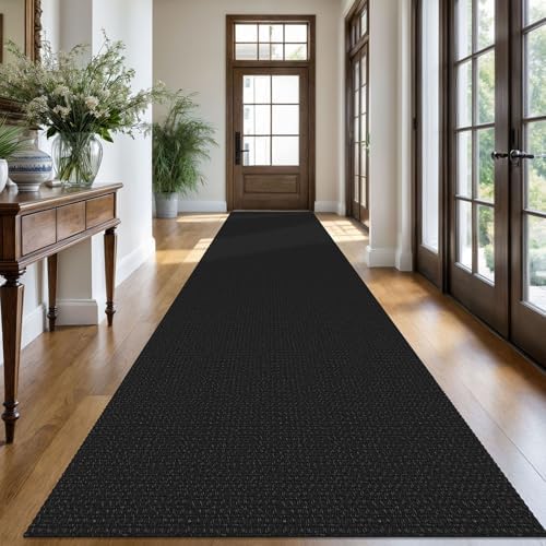 KOZYFLY Kitchen Runner Rug 2x6 ft - Washable Non-Slip Rubber Backed Floor Carpet for Hallways & Entryways, Cotton Materi