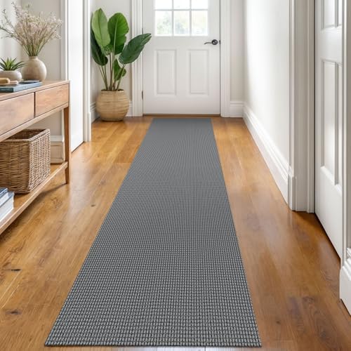 KOZYFLY Kitchen Runner Rug 2x6 ft - Washable Non-Slip Rubber Backed Floor Carpet for Hallways & Entryways, Cotton Materi