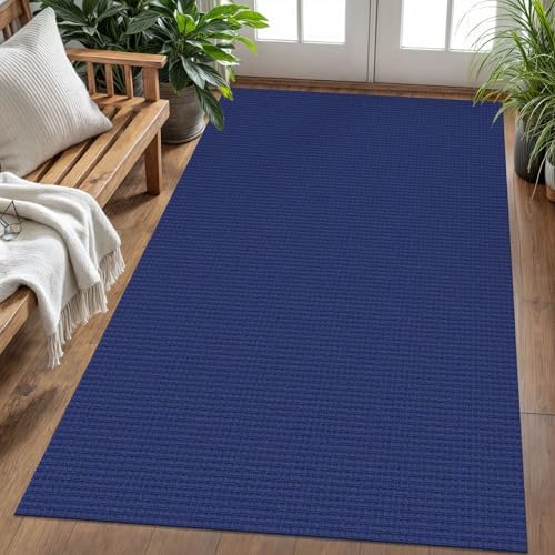 KOZYFLY Kitchen Runner Rug 2x6 ft - Washable Non-Slip Rubber Backed Floor Carpet for Hallways & Entryways, Cotton Materi