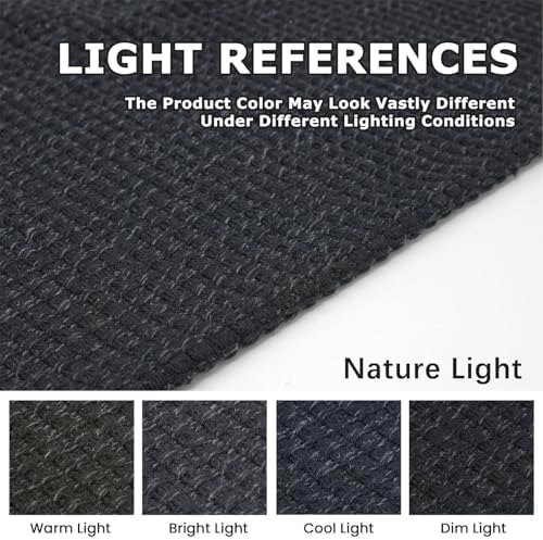 KOZYFLY Kitchen Runner Rug 2x6 ft - Washable Non-Slip Rubber Backed Floor Carpet for Hallways & Entryways, Cotton Materi