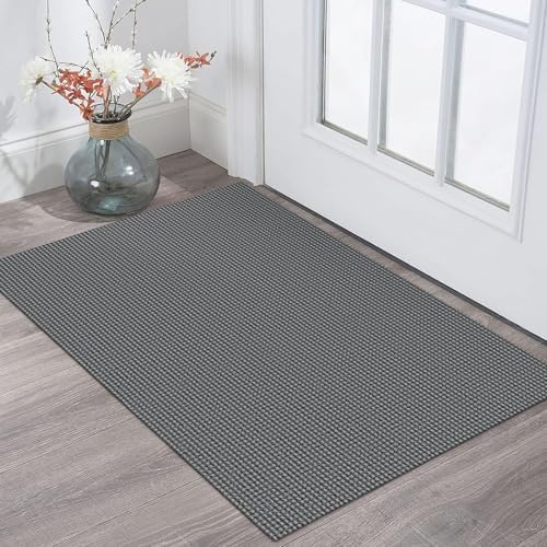 KOZYFLY Kitchen Runner Rug 2x6 ft - Washable Non-Slip Rubber Backed Floor Carpet for Hallways & Entryways, Cotton Materi