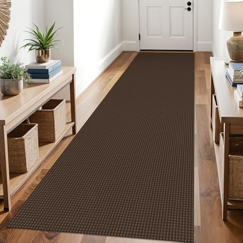 KOZYFLY Kitchen Runner Rug 2x6 ft - Washable Non-Slip Rubber Backed Floor Carpet for Hallways & Entryways, Cotton Materi