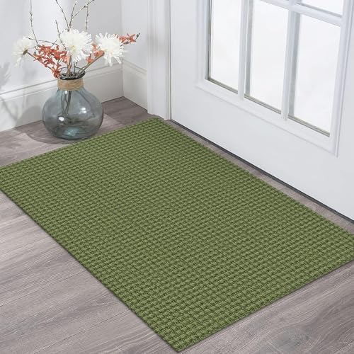 KOZYFLY Kitchen Runner Rug 2x6 ft - Washable Non-Slip Rubber Backed Floor Carpet for Hallways & Entryways, Cotton Materi