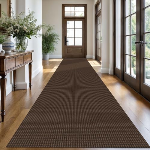 KOZYFLY Kitchen Runner Rug 2x6 ft - Washable Non-Slip Rubber Backed Floor Carpet for Hallways & Entryways, Cotton Materi