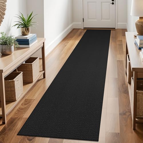 KOZYFLY Kitchen Runner Rug 2x6 ft - Washable Non-Slip Rubber Backed Floor Carpet for Hallways & Entryways, Cotton Materi