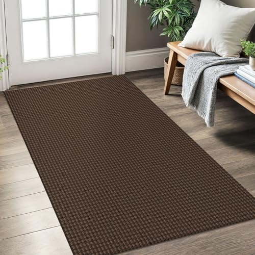 KOZYFLY Kitchen Runner Rug 2x6 ft - Washable Non-Slip Rubber Backed Floor Carpet for Hallways & Entryways, Cotton Materi