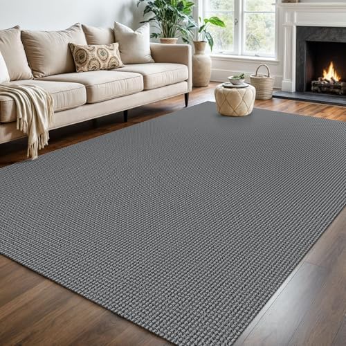 KOZYFLY Kitchen Runner Rug 2x6 ft - Washable Non-Slip Rubber Backed Floor Carpet for Hallways & Entryways, Cotton Materi