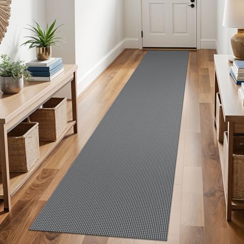KOZYFLY Kitchen Runner Rug 2x6 ft - Washable Non-Slip Rubber Backed Floor Carpet for Hallways & Entryways, Cotton Materi