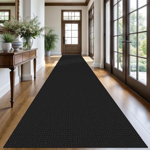 KOZYFLY Kitchen Runner Rug 2x6 ft - Washable Non-Slip Rubber Backed Floor Carpet for Hallways & Entryways, Cotton Materi