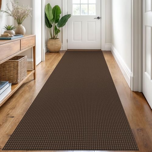 KOZYFLY Kitchen Runner Rug 2x6 ft - Washable Non-Slip Rubber Backed Floor Carpet for Hallways & Entryways, Cotton Materi