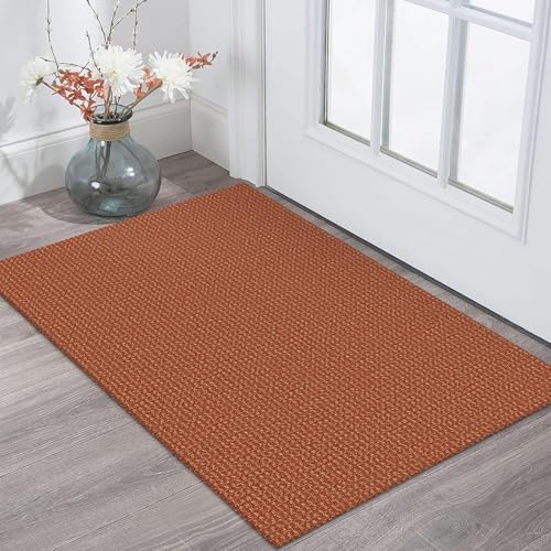 KOZYFLY Kitchen Runner Rug 2x6 ft - Washable Non-Slip Rubber Backed Floor Carpet for Hallways & Entryways, Cotton Materi