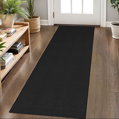 KOZYFLY Kitchen Runner Rug 2x6 ft - Washable Non-Slip Rubber Backed Floor Carpet for Hallways & Entryways, Cotton Materi