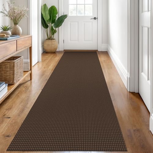 KOZYFLY Kitchen Runner Rug 2x6 ft - Washable Non-Slip Rubber Backed Floor Carpet for Hallways & Entryways, Cotton Materi