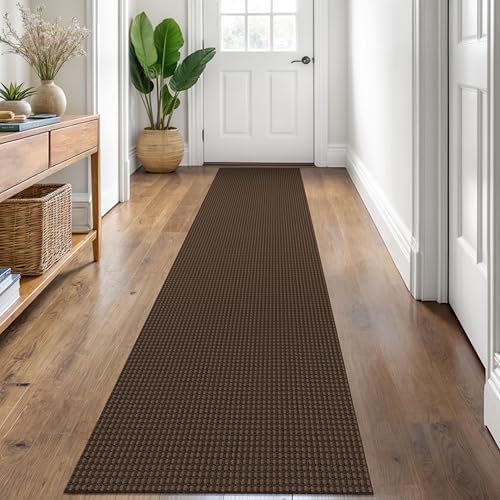 KOZYFLY Kitchen Runner Rug 2x6 ft - Washable Non-Slip Rubber Backed Floor Carpet for Hallways & Entryways, Cotton Materi