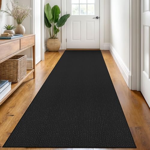 KOZYFLY Kitchen Runner Rug 2x6 ft - Washable Non-Slip Rubber Backed Floor Carpet for Hallways & Entryways, Cotton Materi
