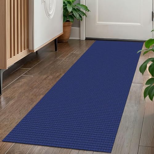 KOZYFLY Kitchen Runner Rug 2x6 ft - Washable Non-Slip Rubber Backed Floor Carpet for Hallways & Entryways, Cotton Materi