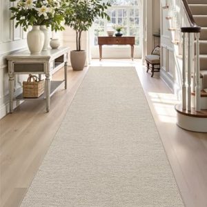 DEXI Hallway Runner - 2'4''x10' Washable Non-Slip Rubber Backed Carpet for Kitchen, Laundry Room, and Patio Entrance - A