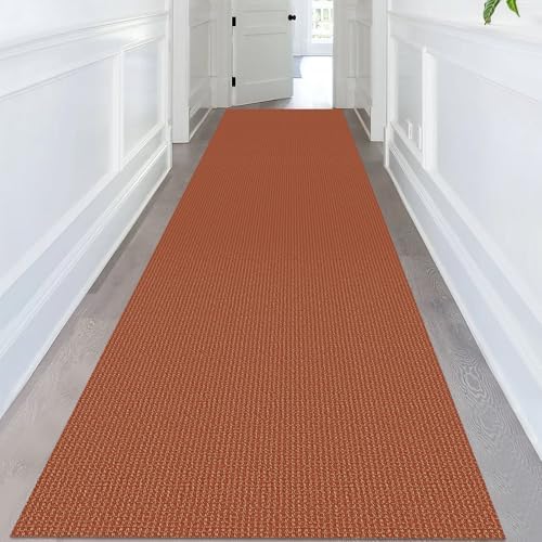 KOZYFLY Kitchen Runner Rug 2x6 ft - Washable Non-Slip Rubber Backed Floor Carpet for Hallways & Entryways, Cotton Materi